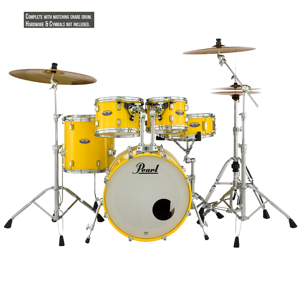 DECADE MAPLE 5 Pc Shell Pack SOLID YELLOW (20" kick)