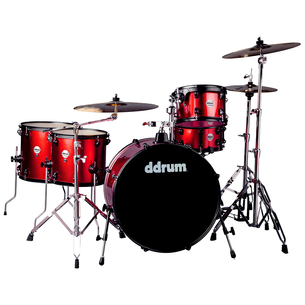 ddrum Journeyman Rambler Drum Set - Red Sparkle