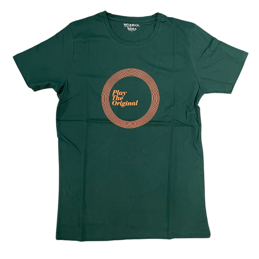 AGOP T Shirt "PLAY THE ORIGINAL" (ORANGE LOGO) GREEN T-Shirt